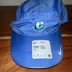 NIKE Adult Tailwind Perforated ADV Running Hat/Cap Chicago Marathon 2023 NWT